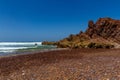 The red rocks on Legzira beach. Morocco, Africa