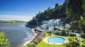 Picturesque Coastal Village of Portmeirion in North Wales, UK