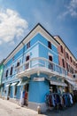 Picturesque colorful corner in Cesenatico on a summer day, Emilia Romagna, Italy