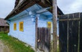 Picturesque colorful historic houses. Colorful old wooden houses in Vlkolinec. Unesco heritage.