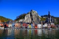 Picturesque colorful medieval town of Dinant in Belgium