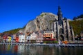 Picturesque colorful medieval town of Dinant in Belgium