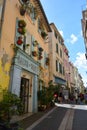 The picturesque and colorful streets of the old town of Marseille, France.