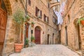 Picturesque corner in Volterra, Tuscany, Italy Royalty Free Stock Photo