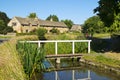 The picturesque Cotswold village of Lower Slaughter, Gloucestershire, UK Royalty Free Stock Photo