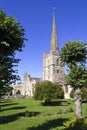 Picturesque Cotswolds - Burford Church Royalty Free Stock Photo