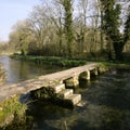 Picturesque Cotswolds - spring flowers in Eastleach Royalty Free Stock Photo