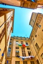 Picturesque courtyard in Genoa