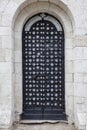 Picturesque doors of an old orthodox church with floral ornament