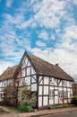 Picturesque English antique cottage. Royalty Free Stock Photo