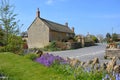 Picturesque English village street scene, East Chinnock Royalty Free Stock Photo