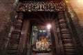 Picturesque facade of ancient sanctuary at Vat Phou