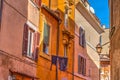 Picturesque facades in Trastevere