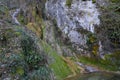 Picturesque forest landscape near Vallocchie waterfall in Castel di Tora, Lazio, Italy Royalty Free Stock Photo