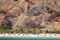 Picturesque gorgeous view on Teresitas beach on Tenerife island Royalty Free Stock Photo