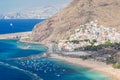 Picturesque gorgeous view on Teresitas beach on Tenerife island Royalty Free Stock Photo