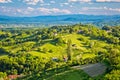 Picturesque green hills of Plesivica Royalty Free Stock Photo