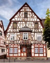 Picturesque half-timbered house in Rhens, Germany