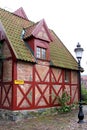 Picturesque half-timbered house in Ystad, Sweden