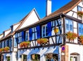 Picturesque half-timbered houses in Obernai, France Royalty Free Stock Photo
