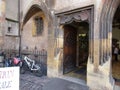 Colmar, 8th august: Historic Building details from Place de L` Ancienne Douane Square of Colmar in Alsace region , France