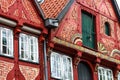 Picturesque historic buildings in Old Town of Lueneburg, Germany