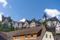 Picturesque historic german village on hill