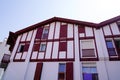 Picturesque house in basque town Bayonne in the south of France Royalty Free Stock Photo