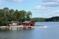 Picturesque house on a little island near Stockholm