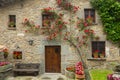 Picturesque houses in old village. Rupit i Pruit