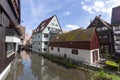 Picturesque houses in Ulm\'s Fishermen\'s Quarter