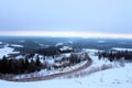 Beautiful winter landscape.Snowy forest.