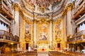 Picturesque interior of church of St. Ignatius of Loyola at Campus Martius