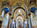 Picturesque interior of the famous La Martorana church in the Arab-Norman style on the island of Sicily, Palermo, Italy