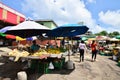 The picturesque island of Saint Lucia in West indies