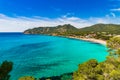 Picturesque island scenery of Canyamel bay, beautiful beach on Mallorca island Royalty Free Stock Photo