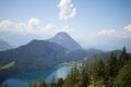 Picturesque Lake Hintersteiner between the mountains