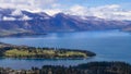 Picturesque Lake Wakatipu, Queenstown, New Zealand Royalty Free Stock Photo