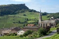 The picturesque village of Vergisson in Burgundy