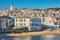 Picturesque landscape from a small Spanish village in Costa Brava coastal, Calella de Palafrugell. 04.08.2019 Spain