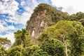 Landscape near Kapong in South east Thailand Royalty Free Stock Photo