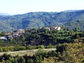 Picturesque landscapes and photogenic hills in the Istrian peninsula - Pazin, Croatia / Slikoviti pejzazi i fotogenicni brijegovi Royalty Free Stock Photo