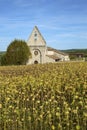 The picturesque little church in the hamlet of Lieu dit Saint Leger near Tournon d`Agenais Royalty Free Stock Photo