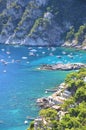 Picturesque Marina Piccola on Capri island, Italy