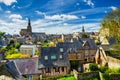 The picturesque medieval port of Dinan on the Rance Estuary, Brittany (Bretagne), France