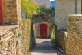 Picturesque medieval village Chateau-Chalon Royalty Free Stock Photo