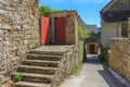 Picturesque medieval village Chateau-Chalon Royalty Free Stock Photo