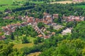 Picturesque medieval village Chateau-Chalon in valley Royalty Free Stock Photo