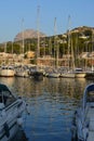 Picturesque Mediterranean harbour scene, early morning
