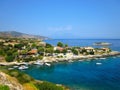 Mikro Nisi village in Zakynthos Island, Zante, Greece Royalty Free Stock Photo